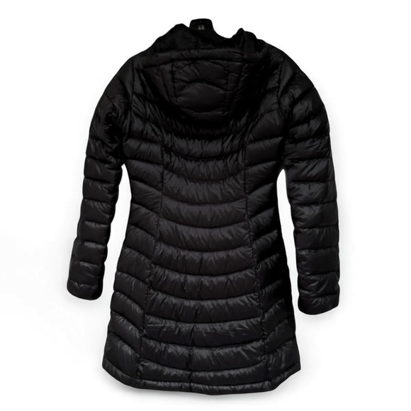 🆕 North Face Quilted 550 Down Hooded Light Slim Puffer Black Jacket XS/TP - Picture 2 of 9